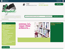 Tablet Screenshot of librairie-lambert.com